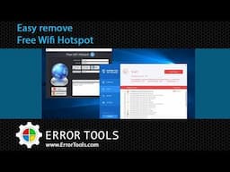 How to remove Free Wifi Hotspot from Your PC