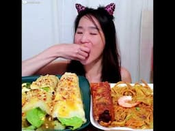 Eating Filipino Kikiam and Fresh Lumpia! #filipinofood #pinoyfood #mukbang #asmr #eatingshow