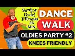 Fun Seniors Walking Dance Oldies Workout #2 | Knees Friendly