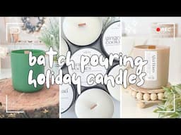 DITL | Batch Pouring Holiday Candles