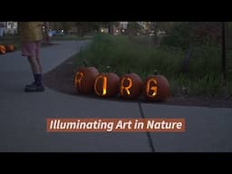 PUMPKINS and ARTWORK at the Red Oak Rain Garden