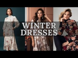 Chic Winter Flower Dresses with a Touch of Elegance: Embrace Seasonal Style | Winter Fashion Trends