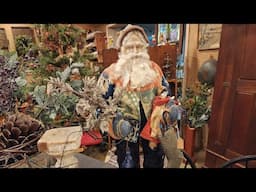 Early Country Antiques Mixed with Old Fashioned Christmas! Primitives, Decorating Ideas Gleaner