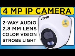 🔴 Velvu IP Camera with 2 Way Audio (Speaker) 🔥 Rs. 4499 Only 🔥 ST-VD IP4002DAS