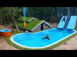 121 Days Building Underground House With Water Slide To Swimming Pool