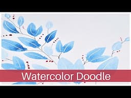 How to paint Watercolor Doodle. Fun, Easy and Beginner Friendly