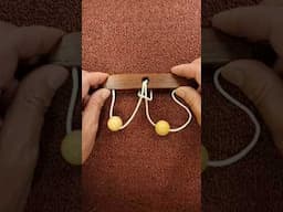 How to Solve the String and Ball Puzzle #shorts