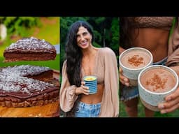 Chocolate Fudge Pie & Warm Raw Vegan Drinks for Winter 🍫 Hot Chocolate & Healing Golden Milk Recipes