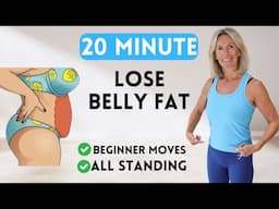 Lose Stubborn Belly Fat In 20 Mins | Low Impact Home Workout Over 40s