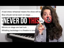 Opera superstitions: all the insane rules of what you can't say or do & their origins