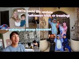 life update, training to open the icecream shop + Halloween trick or treating!