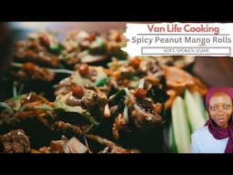 Simple Suppers - Van Life Cooking // Spicy Peanut Mango Nori Rolls