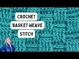 CROCHET BASKETWEAVE STITCH | Slow & Close-up Crochet Tutorial | Hope Corner Farm Crochet