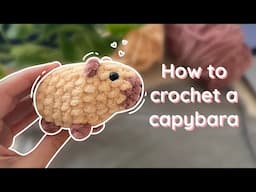 How to crochet a capybara Crochet Tutorial: Step-by-Step for Beginners DIY