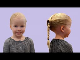 TOPSY TAIL BRAID on toddler