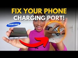 I FIXED My Samsung Phone Charging Port Problem *Quick & Easy*