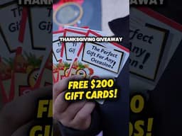 💥💰🦃  FREE $200 GIFT CARD GIVEAWAY FOR THANKSGIVING!#shorts #food #giveaway #pizza