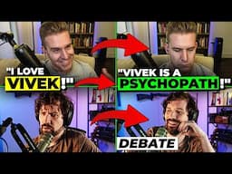 Destiny Makes Centrist Vivek Fan Question Vivek Mid Debate!