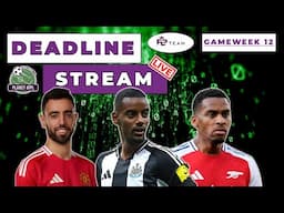 The Planet FPL GW12 Deadline Stream Live! In Partnership With FPL Team | Planet FPL 2024/25