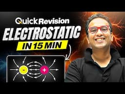 QUICK Revision of ELECTROSTATIC in 15 Minutes⚡️ || MUST Watch✅