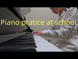 Piano pratice at school