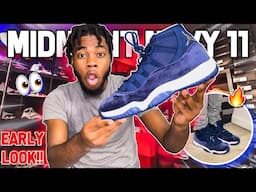 EARLY LOOK! AIR JORDAN 11 MIDNIGHT NAVY ON FEET REVIEW