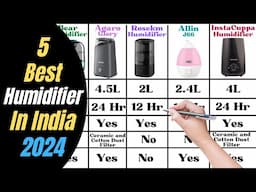 Top 5 Best Humidifier in India 2024 | Best Humidifier For Badroom 2024