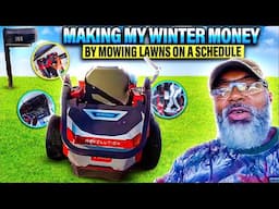 Making my winter money by mowing lawns on a schedule. This is what I expected!