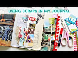 HOW I JOURNAL WITH SCRAPS | Creating A Quick Page In my Junk Journal