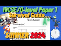 IGCSE/O-level Business Paper 1 Survival Guide Updated 2024 [CAIE]