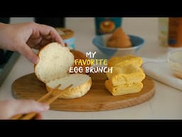 [SUB] 내가 좋아하는 계란 브런치 (계란말이빵, 터키쉬에그, 스크램블에그샌드위치) | My Favorite Egg Bruch