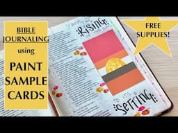 Bible Journaling with Paint Samples: Sunrise to Sunset (part 1)