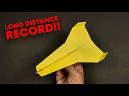 How To Make A Paper Plane That Flies Very Long (EASY)