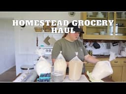 Homestead Grocery haul | Buying from the Amish, Costco, Sams & Aldi