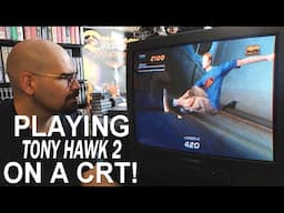 Tony Hawk's Pro Skater 2 for PlayStation on a CRT (Memory Lane)