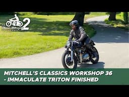 Classic Motorcycle Workshop Vlog 36 - 1970 Triton 750 cafe racer - pt 2/2