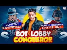 Bot Lobby Conqueror | Pakistani Community Content Creators Are Bots?🤣 | Pubg Mobile | How Brand