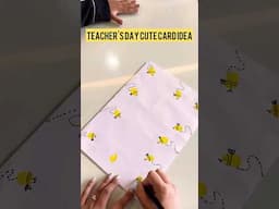 Cute Teachers Day card idea..#teachersday #cardmaking #cardideas