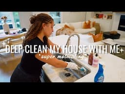 DEEP CLEAN MY HOUSE WITH ME | extreme cleaning motivation to get up & clean!