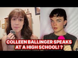 COLLEEN BALLINGER SPEAKS AT HIGH SCHOOL TO STUDENTS & ADAM MCINTYRE IS OVER IT!