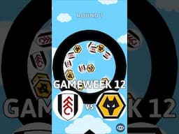 Fulham vs Wolves - MARBLE RACE PREMIER LEAGUE #shorts #premierleague #fulham #wolves #fulwol