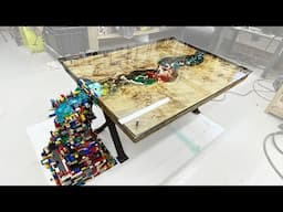 LEGO WATERFALL RIVER TABLE WITH TV