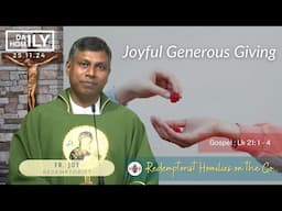 Homily -  25th November, 2024 -Fr. Joe Abraham  CSsR