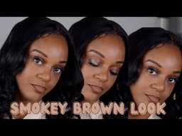 HOW TO DO QUICK SMOKEY BROWN EYES