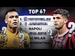 Predicting the FINAL Top 6 in Serie A! | Morning Footy | CBS Sports Golazo