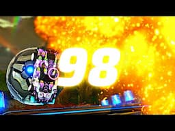 ROCKET LEAGUE INSANITY 98! (BEST GOALS, FREESTYLE CLIPS!)