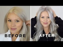 HOW TO GET RID OF YELLOW HAIR WITH TONER | WELLA T18 TUTORIAL