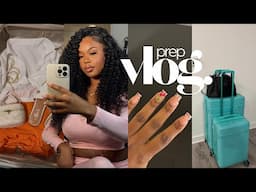 23rd birthday maintenance vlog: prep for JAMAICA | packing, curly flipover, new nails, lashes + more