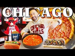 ULTIMATE CHICAGO STREET FOOD MARATHON! DEEP DISH PIZZA, HOT DOGS, ITALIAN BEEFS & MORE!