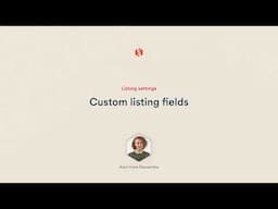 How to set up listing fields | Sharetribe Tutorial